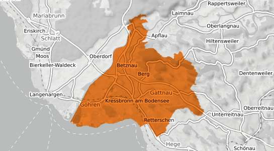 Mietspiegelkarte Kressbronn am Bodensee